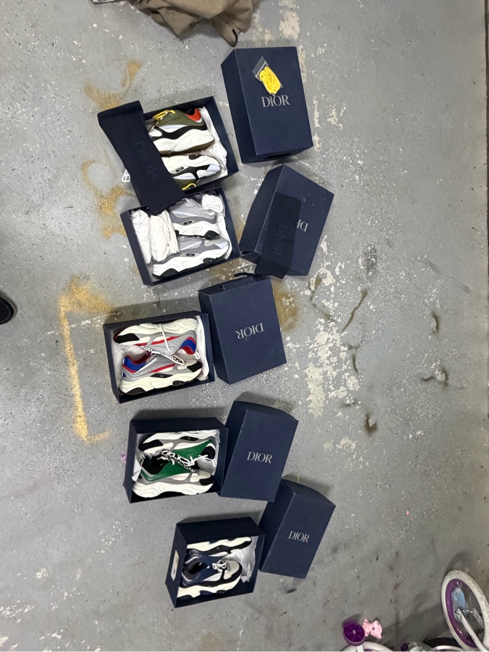 Dior Men’s Multicolor Low-Top Sneakers - Picture 2 of 2